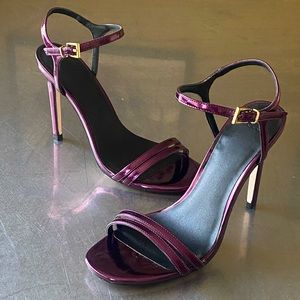 ASOS Haphazard Heels, metallic plum